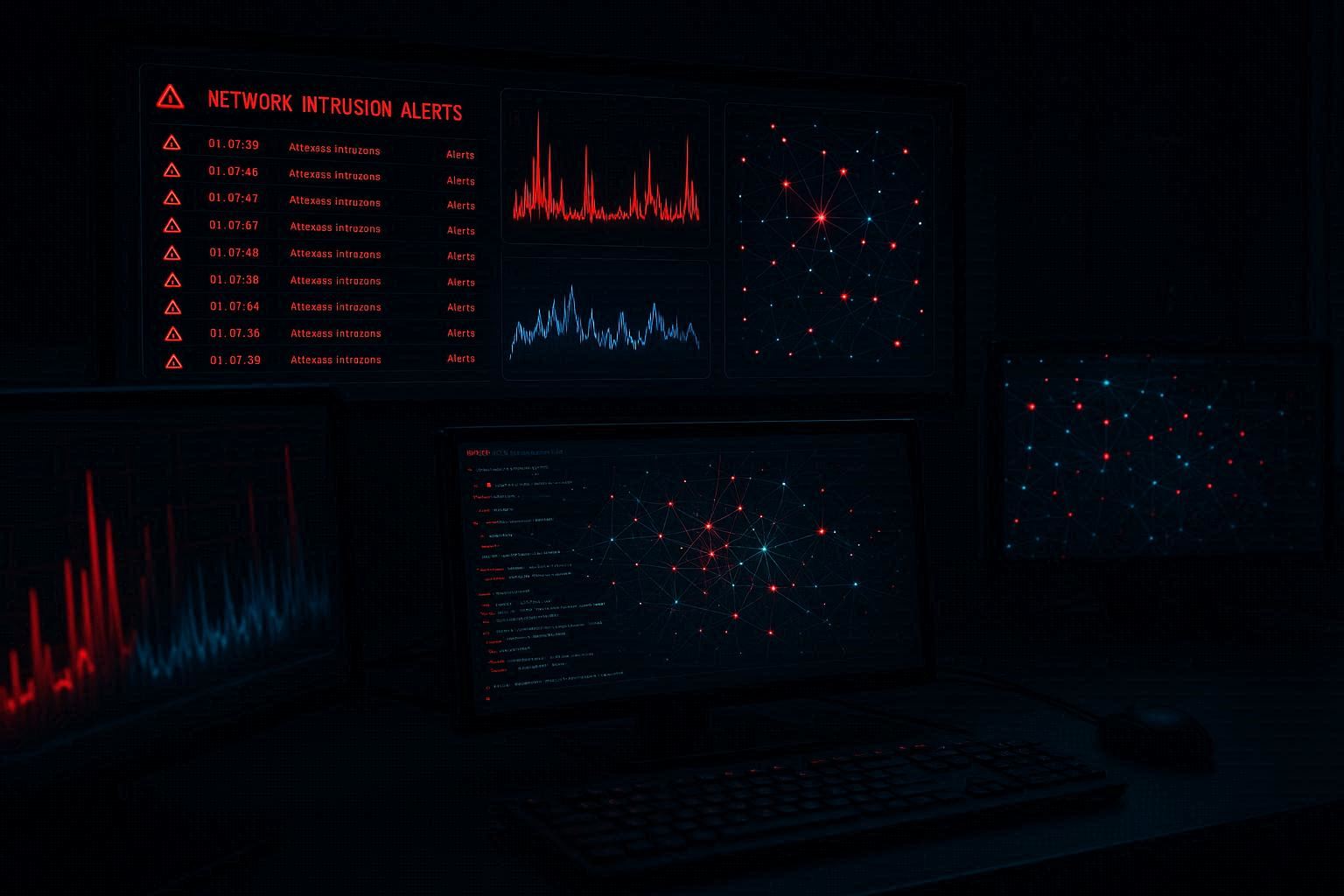 Dashboard Snort IDS menampilkan alert deteksi serangan jaringan secara real-time di Ubuntu untuk monitoring keamanan